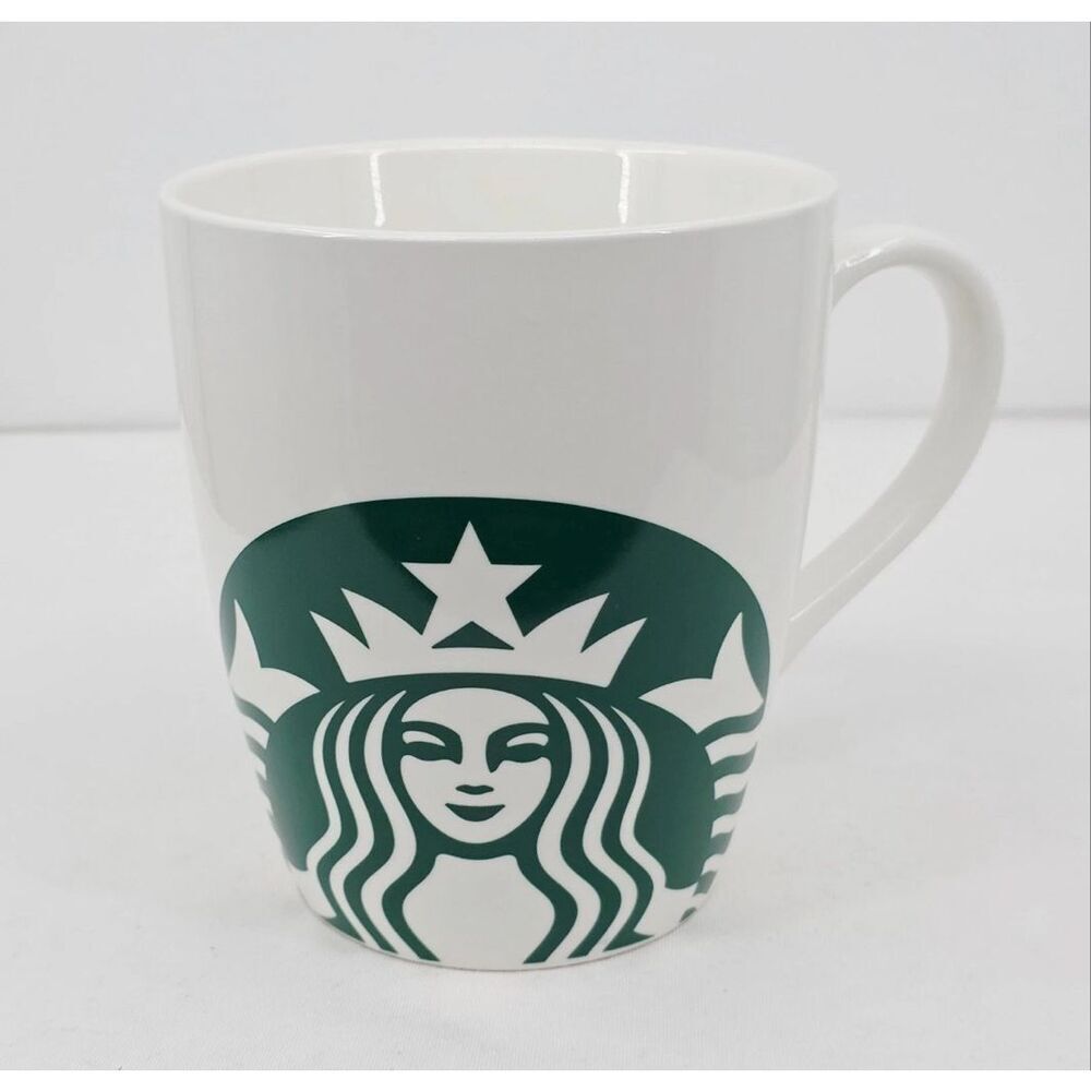 Starbucks 46oz Oversized Siren Logo Coffee Mug White Green